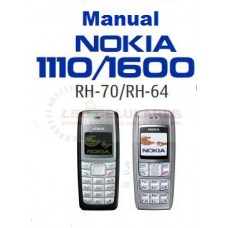 MANUAL DO USUARIO NOKIA 1600 1110 USADO